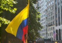 Nueva York iza la bandera de Colombia con motivo del Día de la Independencia Colombia