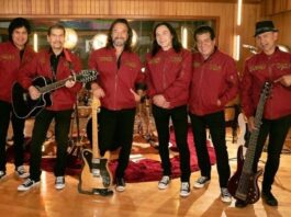Imagen historica de la primera reunión de Marco Antonio Solis con Los Bukis, en Mayo del año pasado (2021). Ahora se preparan para la segunda gira artística en Estados Unidos. (Foto: Getty Image)