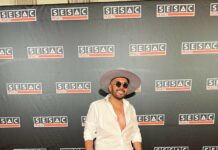 Obie Le Beau en la alfombra roja de los Premios SESAC Latino 2022.