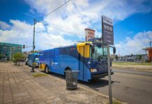 medio de transporte publico, en San Juan