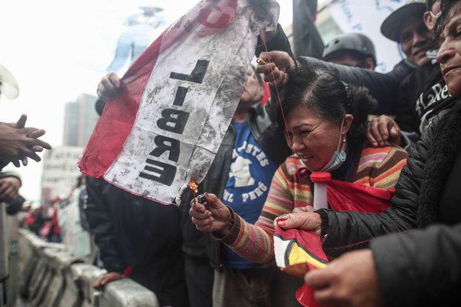 protesta en Perú
