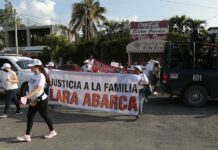 Marchan en sur de México (2)
