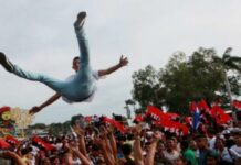 Sandinistas conmemoran combate que dejó 13 guerrilleros muertos en 1967 Cientos de militantes del oficialista Frente Sandinista de Liberación Nacional (FSLN) conmemoraron este sábado en Nicaragua el aniversario número 55 del combate de Pancasán (norte), donde 13 de sus guerrilleros perdieron la vida, incluyendo Silvio Mayorga, uno de los fundadores de la organización política.