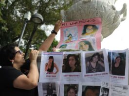 manifestación contra la violencia hacia las mujeres