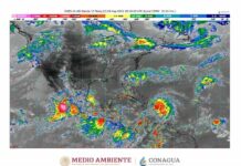 Tormenta Madeline sigue su paso frente a las costas de Jalisco en México Tormenta Madeline