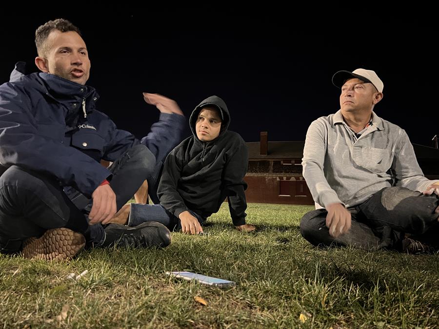inmigrantes venezolanos Carlos, Daniel y Jesús