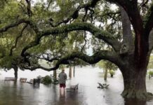 inundación por el huracán en Florida