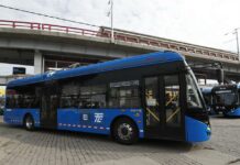 Ciudad de México abre pruebas de transporte eléctrico elevado en zona oriente trolebús elevado durante el inicio de pruebas de operación
