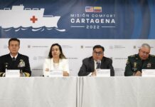 Buque hospital estadounidense Comfort hará una misión en Cartagena de Indias El buque hospital USNS Comfort, de la Armada de Estados Unidos, realizará una misión en Cartagena de Indias