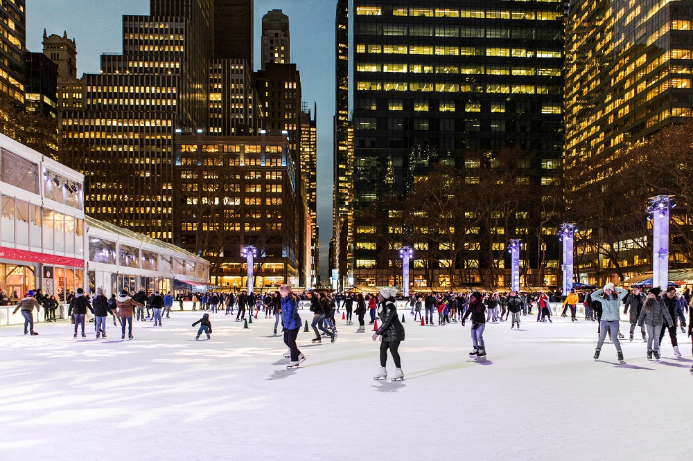 Ice Skating at Bryant Park