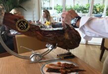 pata de jamón jabugo de la empresa Cinco jotas