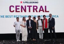 El chef peruano Virgilio Martínez (3i), delrestaurante peruano Central