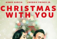 La portada de la nueva película de Netflix, “Navidad Contigo”.