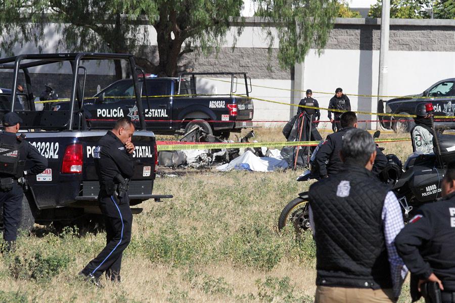restos del accidente del helic&oacute;ptero de la Secretar&iacute;a de Seguridad Publica (2)