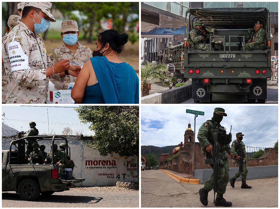 Ejercito Mexicano, aplicando vacunas contra la covid-19 Ejercito Mexicano, aplicando vacunas contra la covid-19