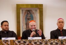 El arzobispo primado de México, Carlos Aguilar Retes