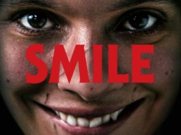La portada de la exitosa película de terror, “Smile”.