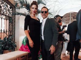 La relación de Nadia Ferreira y Marc Anthony sigue avanzando, con un reunión familiar en el último show del año de Anthony en Puerto Rico.