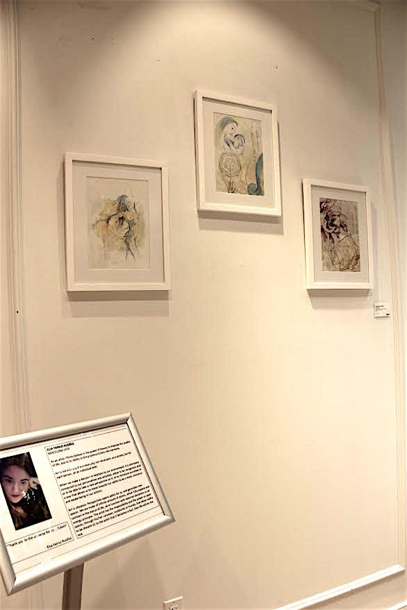 Con un estilo delicado, femenino y maternal, la obra de la artista espanola Elsa Farrus complementa la muestra de artistas femeninas que se presenta en la galería Nahualli de Manhattan.