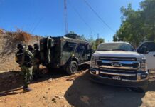 México investiga la procedencia de las armas incautadas al hijo del "Chapo" Integrantes del Ejercito Mexicano