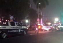 Asesinan a un excandidato a alcalde en Veracruz, estado del este de México Miembros de la Policía Estatal resguardan la zona donde se registró un ataque armado