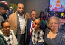 Los fundadores y presidentes de las organizaciones que presentaron la iniciativa Aquí También, Lic. Maria Khury de Citivents y Lic. Manuel Lebron de la Cámara de Comercio Dominico-Americana, recibieron a sus invitados a la presentación de la iniciativa que se realizará en diciembre del 2023.