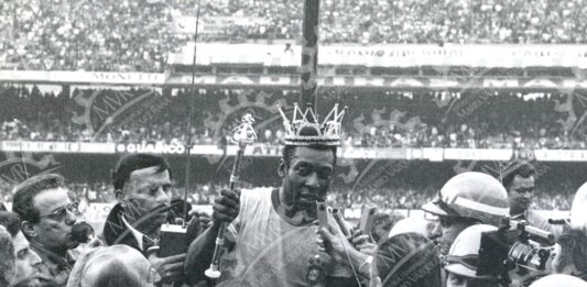 ‘O Rei Pelé’ en una imagen de México ’70, su primera Copa Mundial.