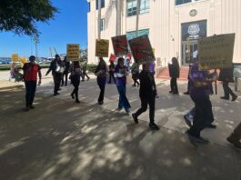 Trabajadores de limpieza del Gobierno de San Diego inician huelga por abusos Trabajadores de limpieza.