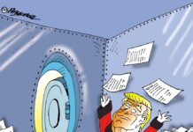 Los documentos de Trump caricatura1..