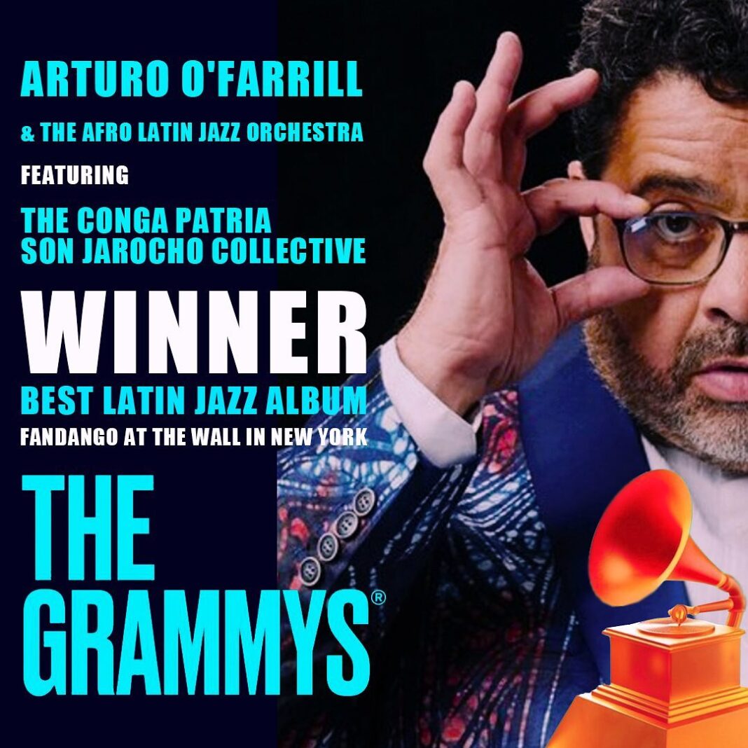 Arturo O’Farrill ganó su octavo premio Grammy con su Orquesta de Jazz Afro Latino.