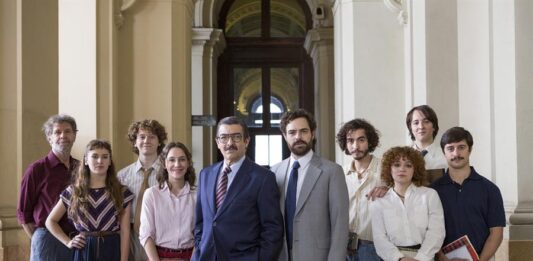 parte del elenco de la película Argentina, 1985