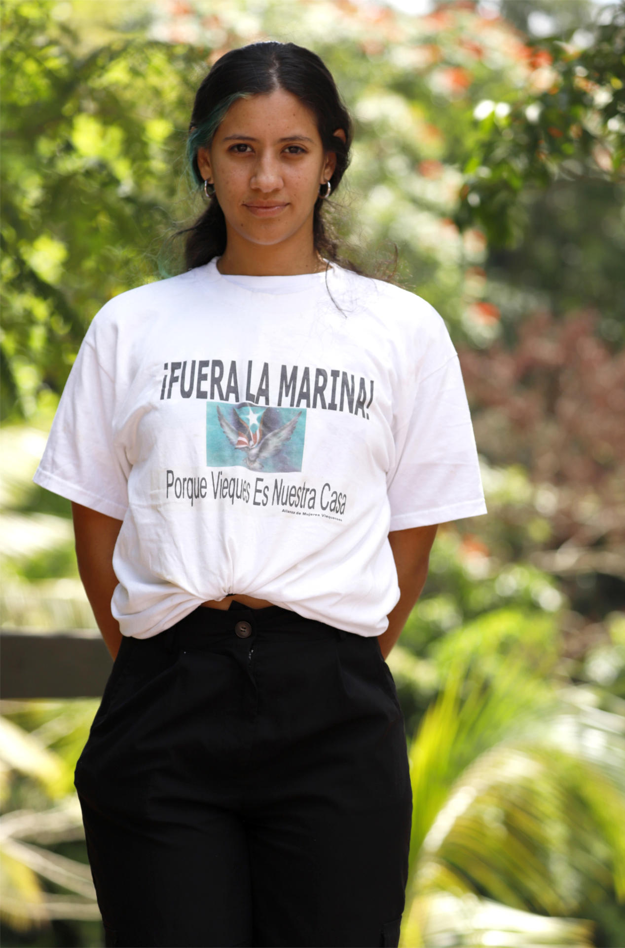 Andrea Malave, integrante de la Alianza de Mujeres Viequenses
