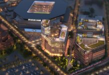 Controversia por nuevo estadio en Queens Autoridades de la ciudad anunciaron que el primer estadio de fútbol profesional de la ciudad se construirá en Willets Point para el 2027, justo al otro lado de la calle del Citi Field. Ilustración cortesía de S9 Architecture.