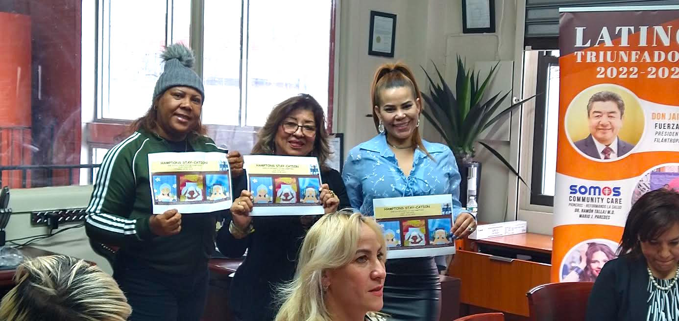 Las ganadoras de la rifa de tres cupos para participar en la actividad de belleza en los Hamptons, organizada por la C&aacute;mara de Comercio Dominicano-Americana en primavera.