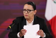 La Secretaria de Seguridad y Protección Ciudadana (SSPC), Rosa Icela Rodríguez