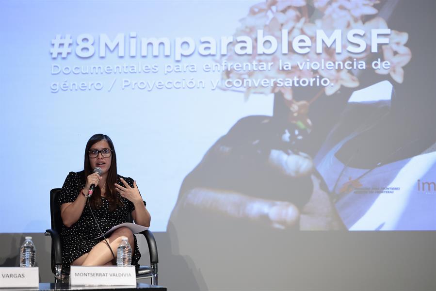 La trabajadora social del Instituto para las Mujeres en la Migraci&oacute;n, Montserrat Valdivia