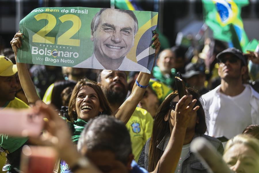 Seguidores del expresidente brasile&ntilde;o Jair Bolsonaro