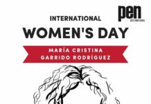 PEN Internacional designa a una poeta cubana encarcelada su imagen del 8-M cartel dedicado a la poeta, narradora y activista cubana María Cristina Garrido
