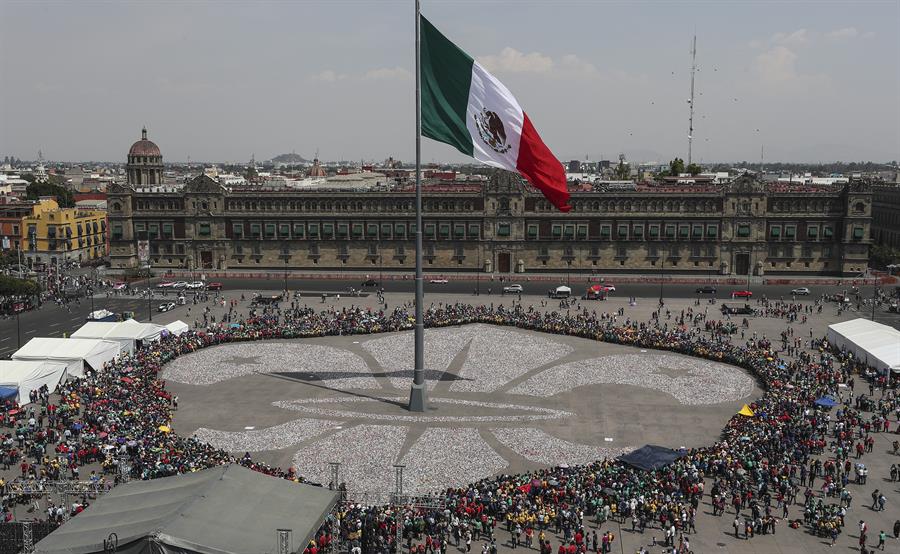 flor de lis más grande del mundo, formada con más de un millón de latas de aluminio flor de lis más grande del mundo, formada con más de un millón de latas de aluminio