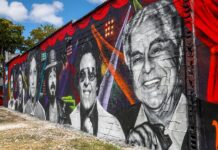 Miami refuerza su carácter latino con mural dedicado a estrellas de la salsa mural con los retratos de los emblemáticos salseros (1)