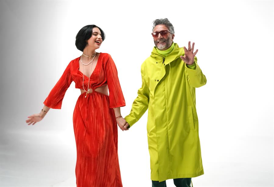 Fito Páez y la artista estadounidense de origen mexicano Ángela Aguilar