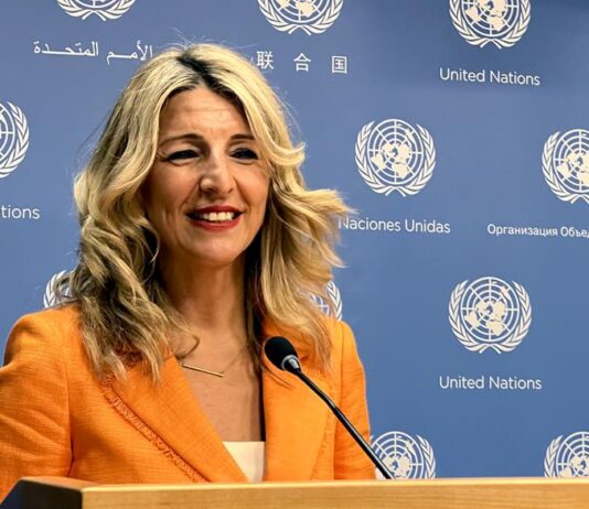 Yolanda Díaz aboga por revisar márgenes empresariales que causan desigualdad La vicepresidenta española y ministra de Trabajo, Yolanda Díaz