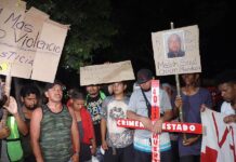 Migrantes protestan por la muerte de uno de sus compañeros (3)