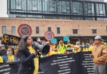 Inmigrantes recuerdan a trabajadores muertos y lesionados en Nueva York Nilbia Coyote