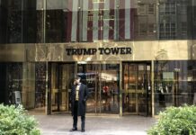 Tranquilidad en Torre Trump pocas horas antes de que llegue el expresidente Torre Trump