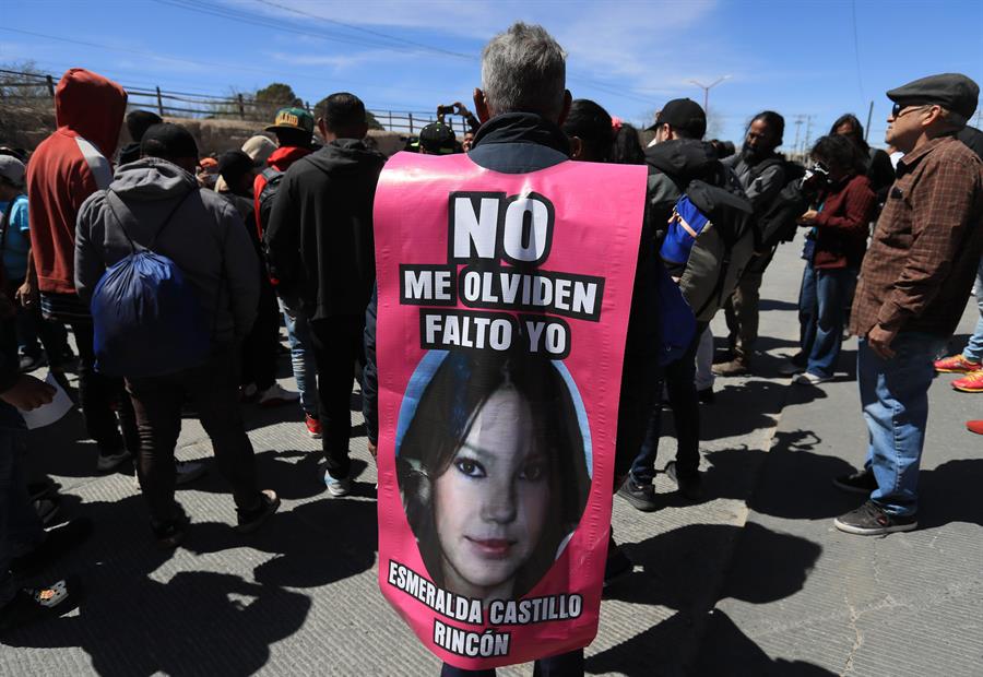 Migrantes y activistas protestan en M&egrave;xico.