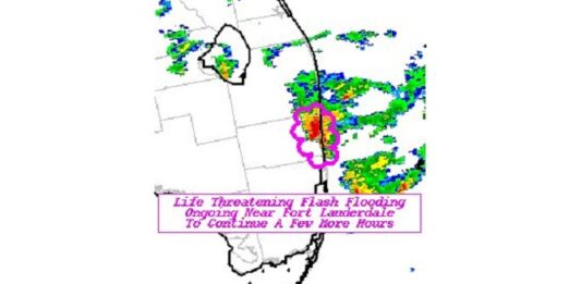 temporal en el sur de Florida.