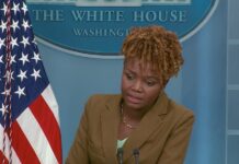 Karine Jean-Pierre, en una rueda de prensa.