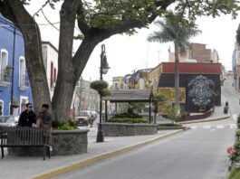calles con poca afluencia debido a las exhalaciones del volcán Popocatépetl (1)