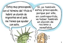Habrá un aluvión de migrantes, racismo y xenofobia caricatura15